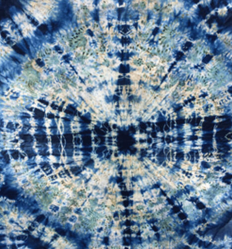 Screen Printed Fabric & Over-Dyed In Indigo as Medicine
