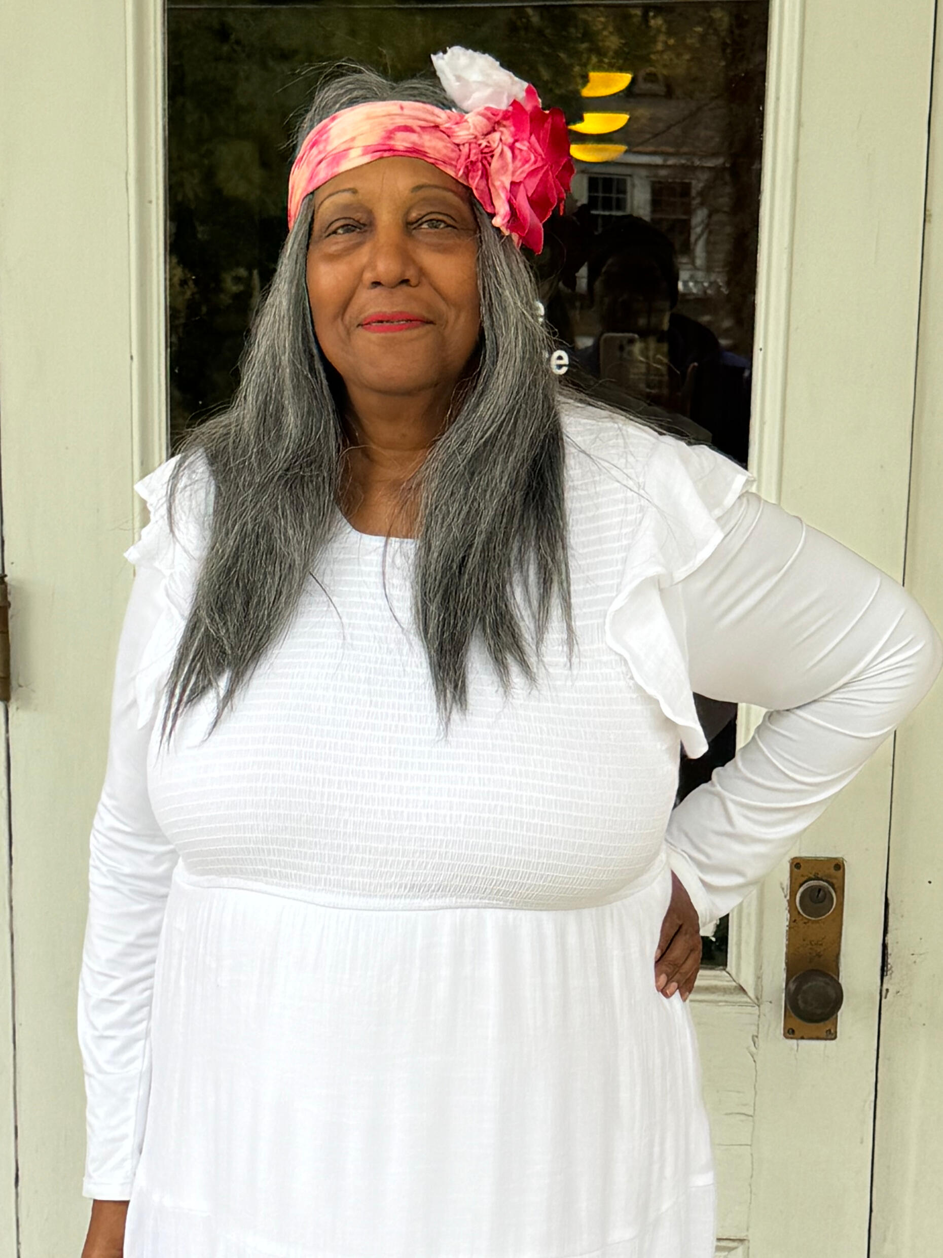 Carola Jan 2026 Taken on Front Porch of the Historic Mercy Hospital Building